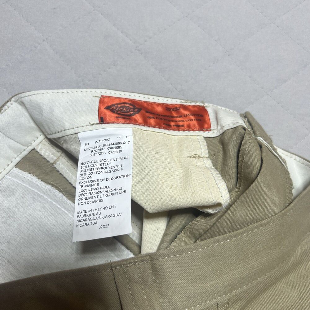Dickies NWT 32x32 Mens flat front khakis - Picture 6 of 12